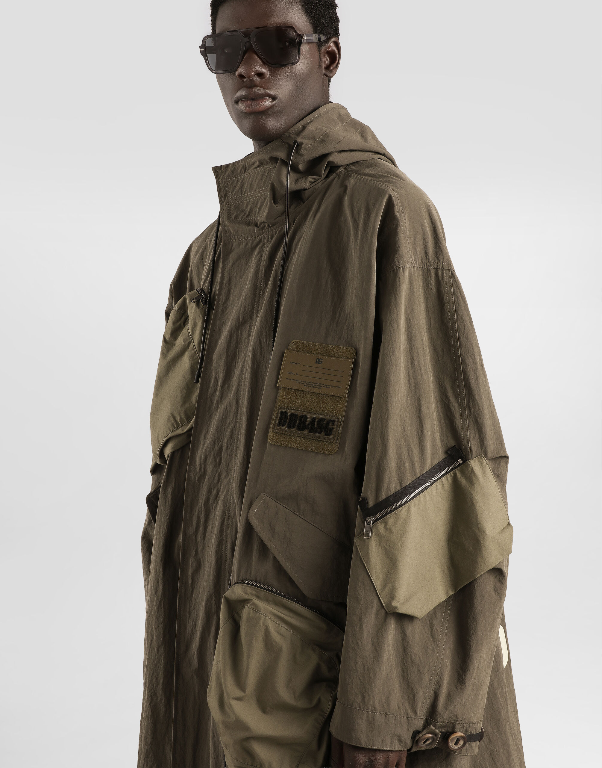 Hooded parka in Green for Men | Dolce&Gabbana®
