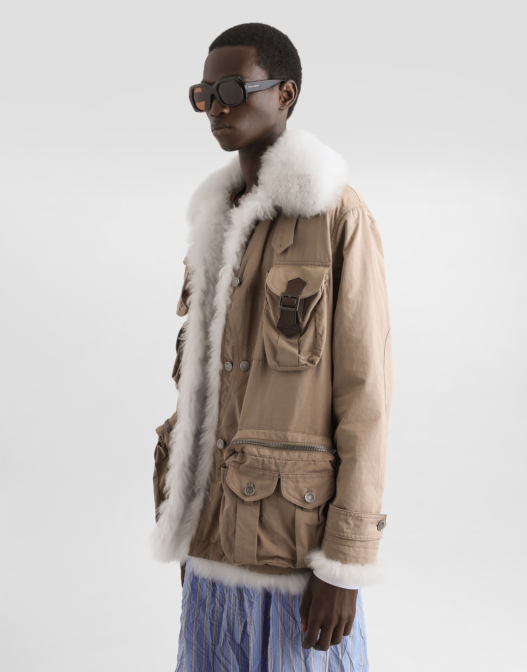 Waxed faille jacket