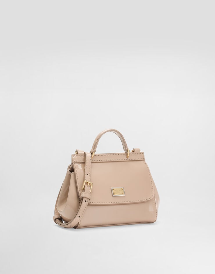 Dolce & Gabbana Patent calfskin mini Sicily bag Pale Pink EB0003A1067