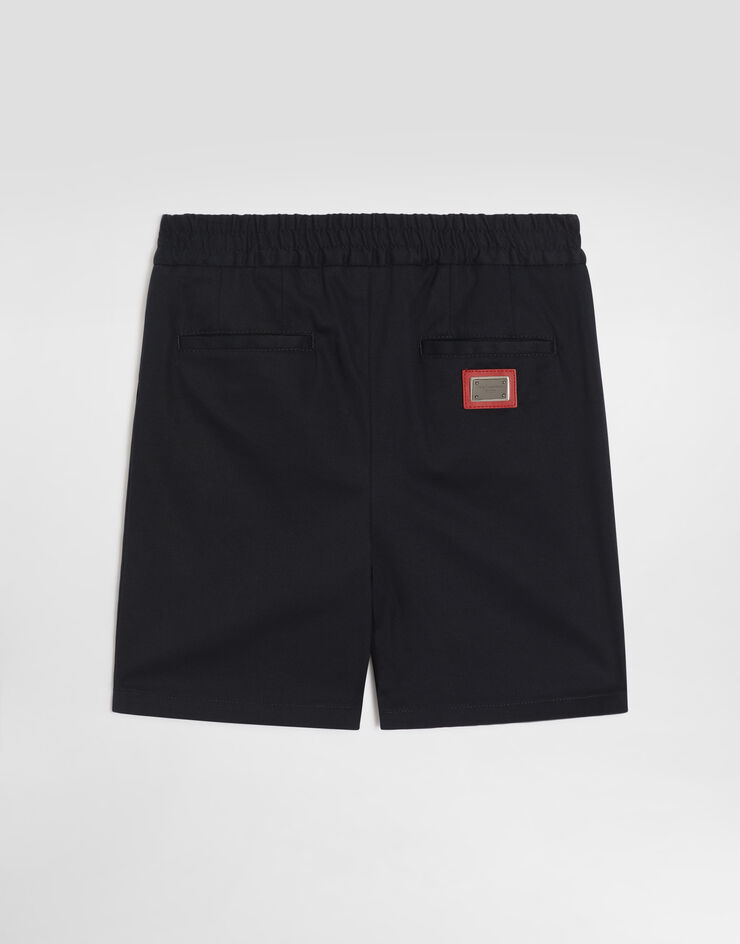 Dolce & Gabbana Cotton gabardine bermuda shorts Blue L44Q29FUFNV