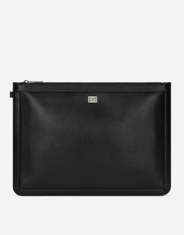 Dolce & Gabbana Large calfskin pouch Black GKPUMTFUBE7