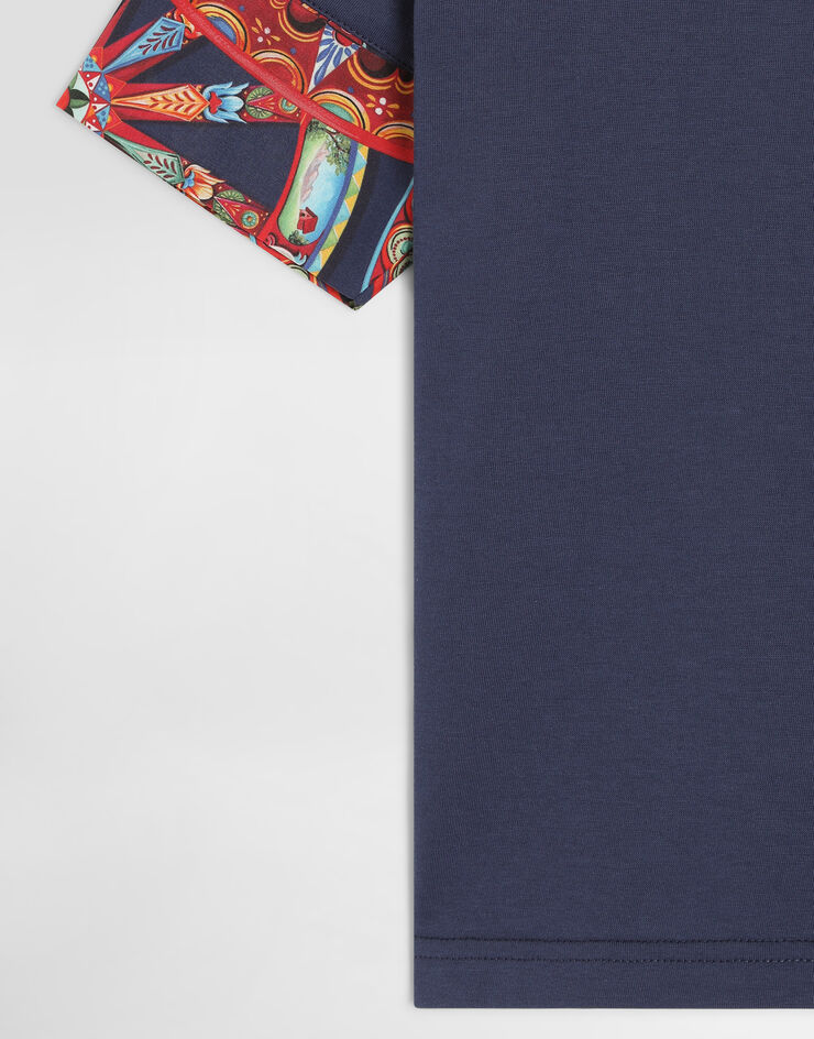 Dolce & Gabbana Carretto-print jersey t-shirt Multicolor L4JTITG7P9G
