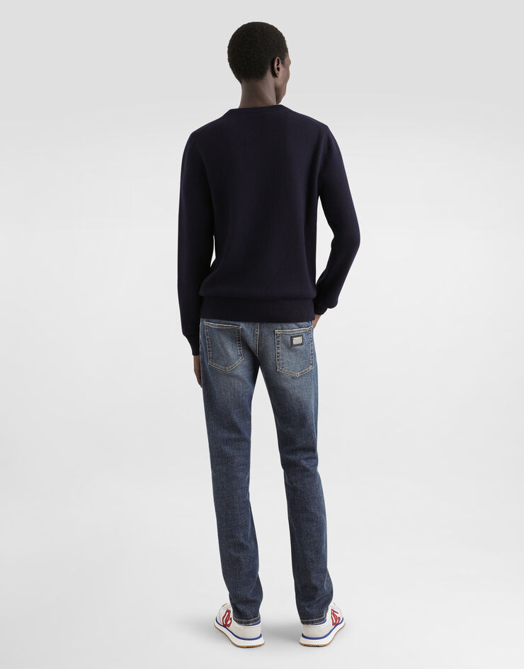 Dolce & Gabbana Pull Girocollo Bleu GXO39TJEMQ4