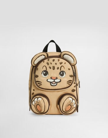 Dolce & Gabbana Teddy bear-print fleece backpack Multicolor EM0148A7101