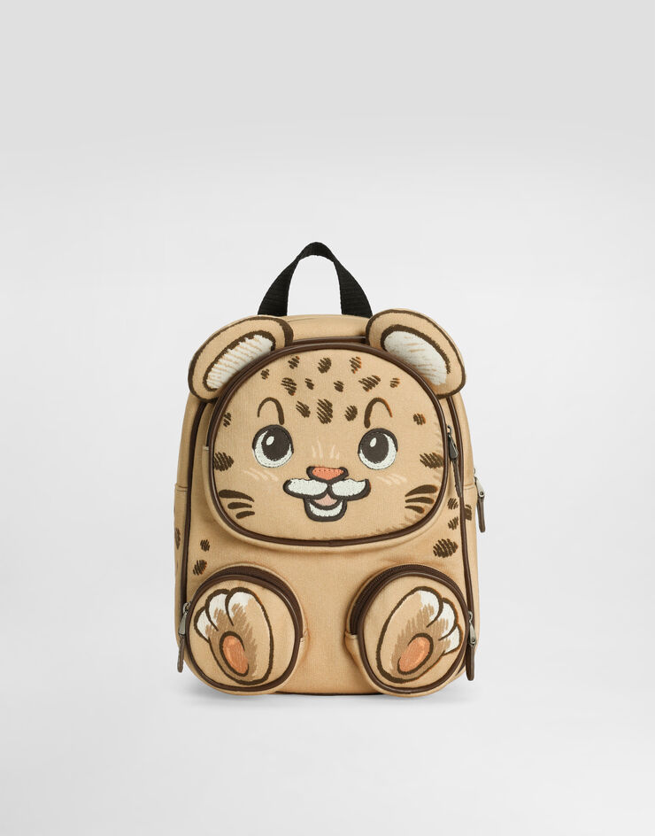 Dolce & Gabbana Teddy bear-print fleece backpack Dolce & Gabbana Teddy bear-print fleece backpack Multicolor EM0148A7101