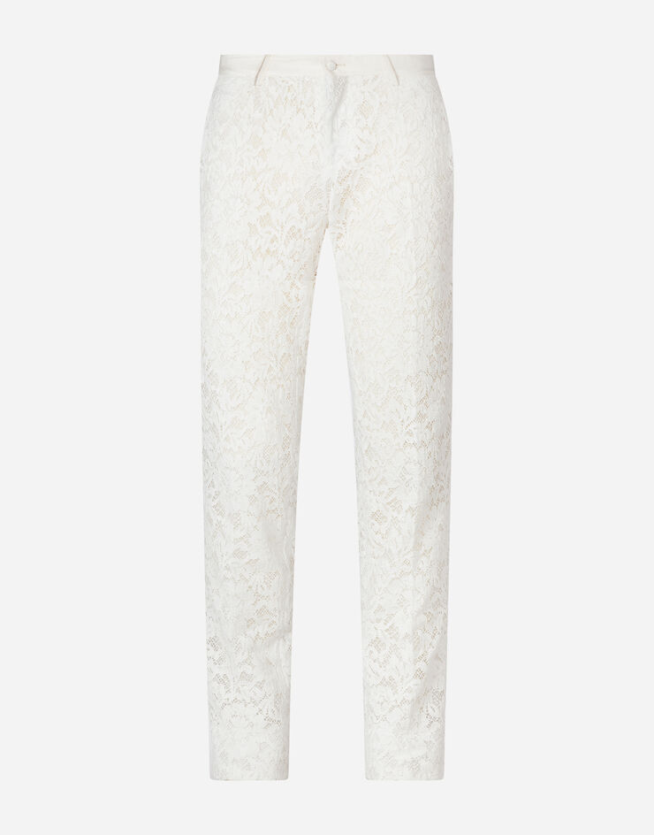 Dolce & Gabbana Pants in cordonnet lace 白 GY7BMTFLM9V