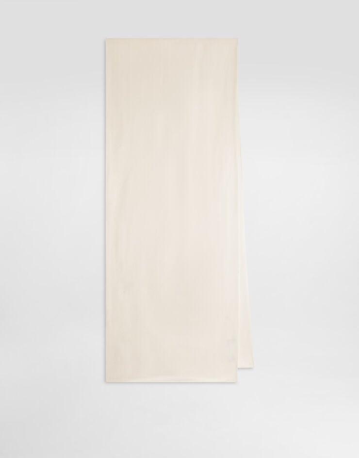 Dolce & Gabbana وشاح من ساتان حريري White GQ393EFU1AU