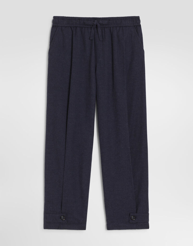 Dolce & Gabbana Melange flannel trousers Grey L45P47FU5ZI