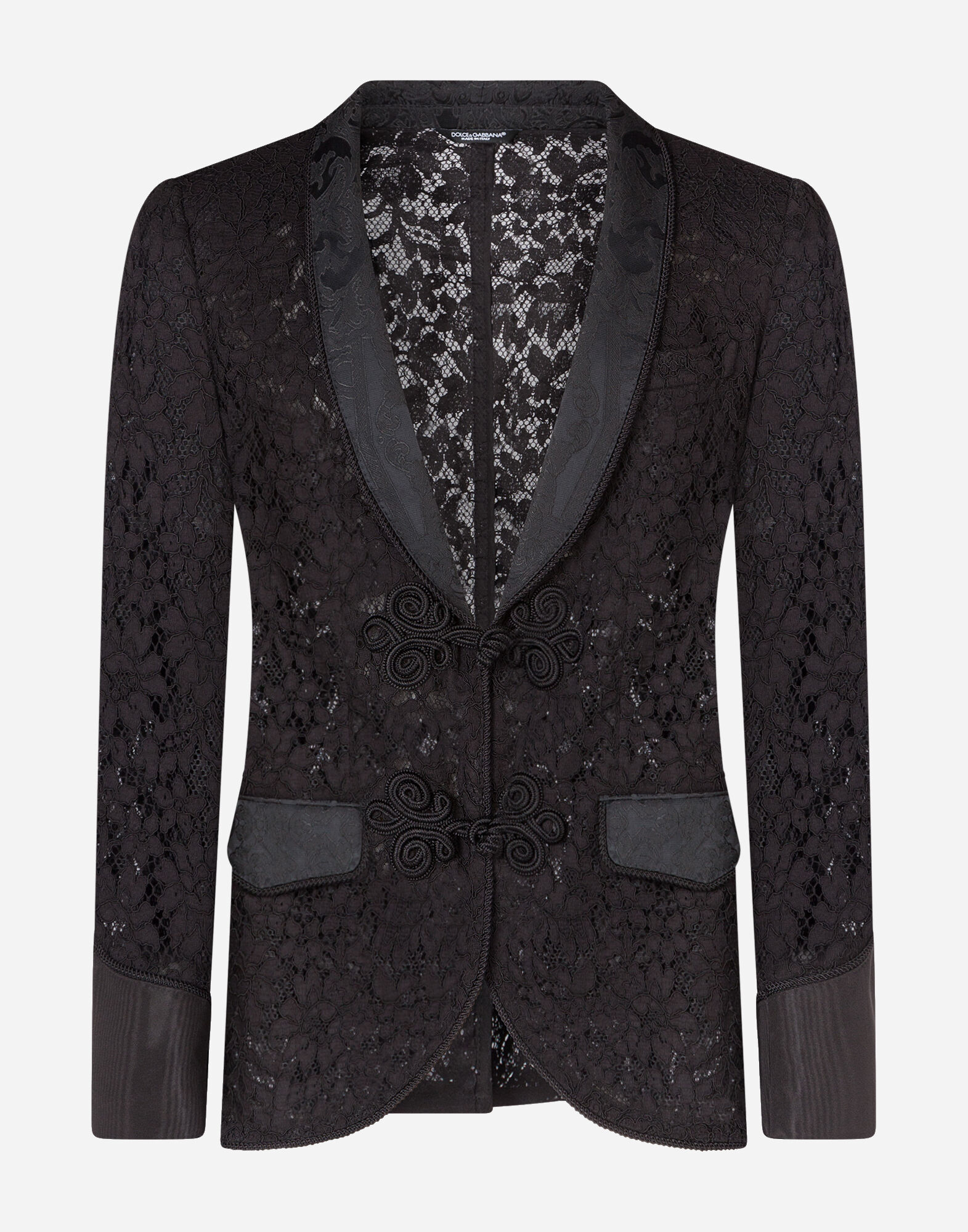 Black lace suit jacket on sale