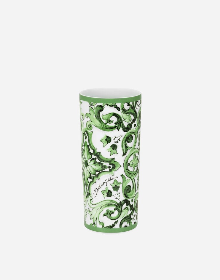 Dolce & Gabbana Cylindrical Porcelain Vase Dolce & Gabbana Cylindrical Porcelain Vase Multicolor TCC196TCAMZ