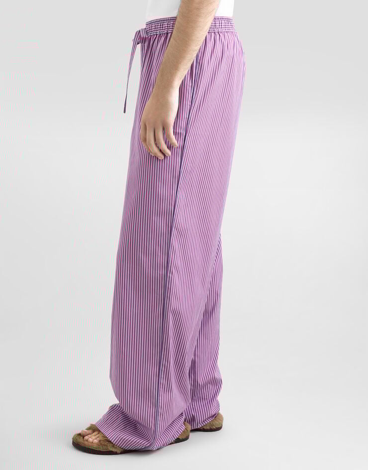 Dolce & Gabbana Striped poplin trousers Multicolor GP18JTFR52M