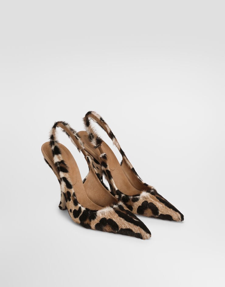 Dolce & Gabbana Leo kid leather slingback Dolce & Gabbana Leo kid leather slingback Multicolor CG1048A0409