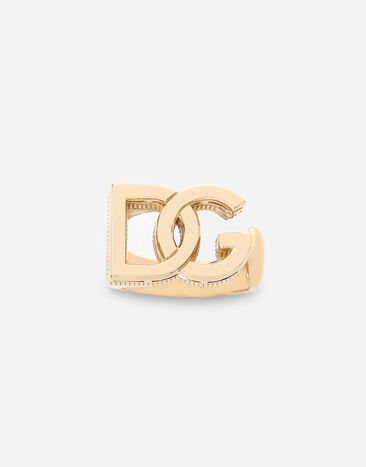 Dolce & Gabbana Logo ring in yellow 18kt gold Gold WRMR1GWMIXC