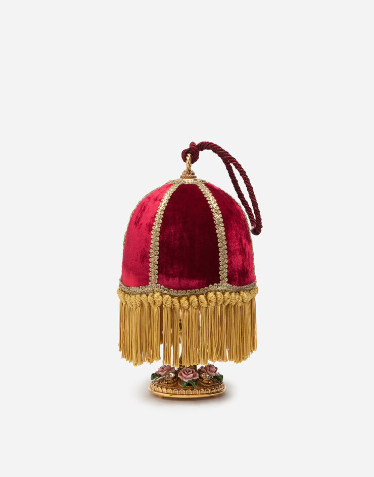 Dolce & Gabbana Velvet and brass lampshade handbag MULTICOLOR BB6576AS975