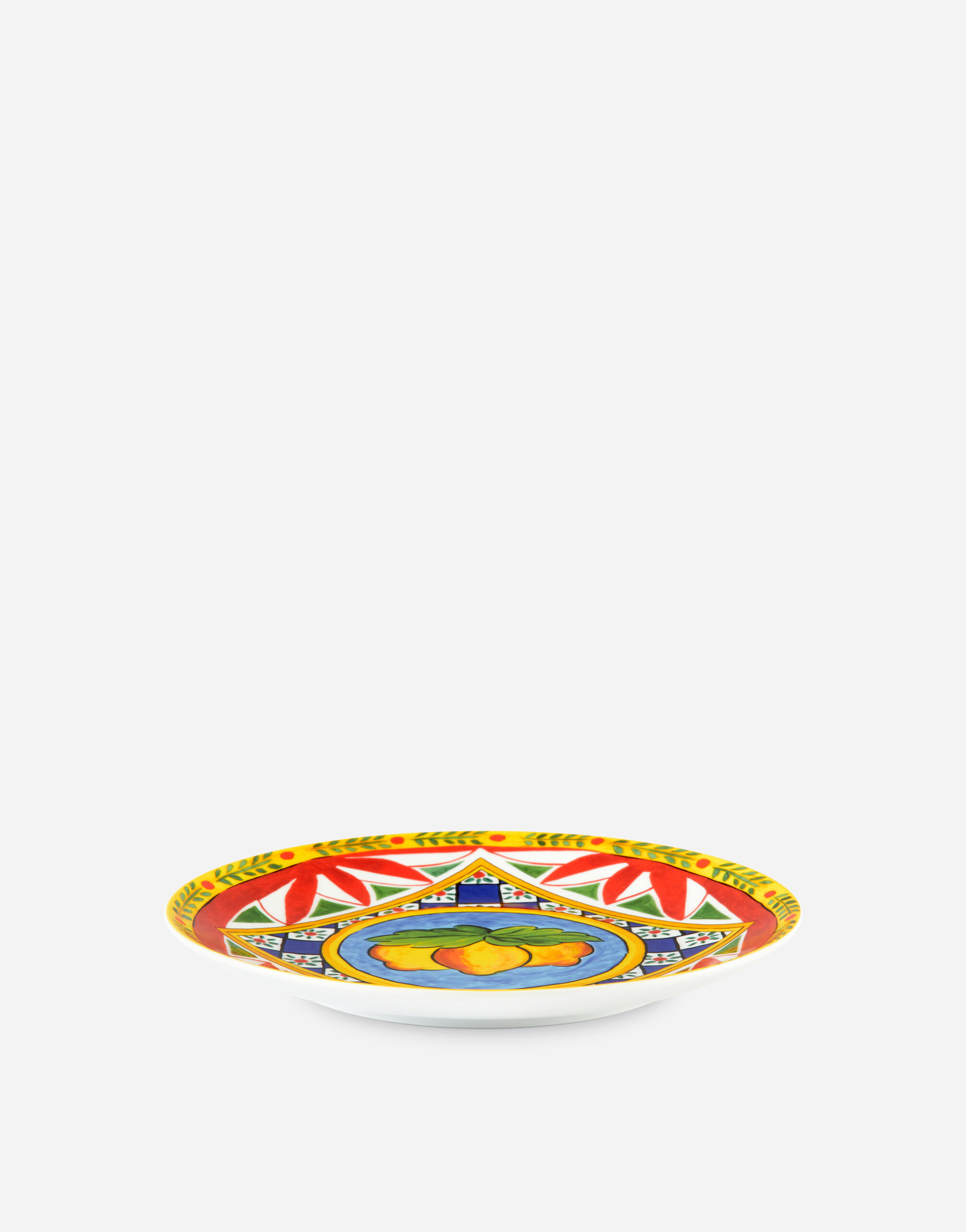 Set 2 Porcelain Dinner Plates in Multicolor | Dolce&Gabbana® US