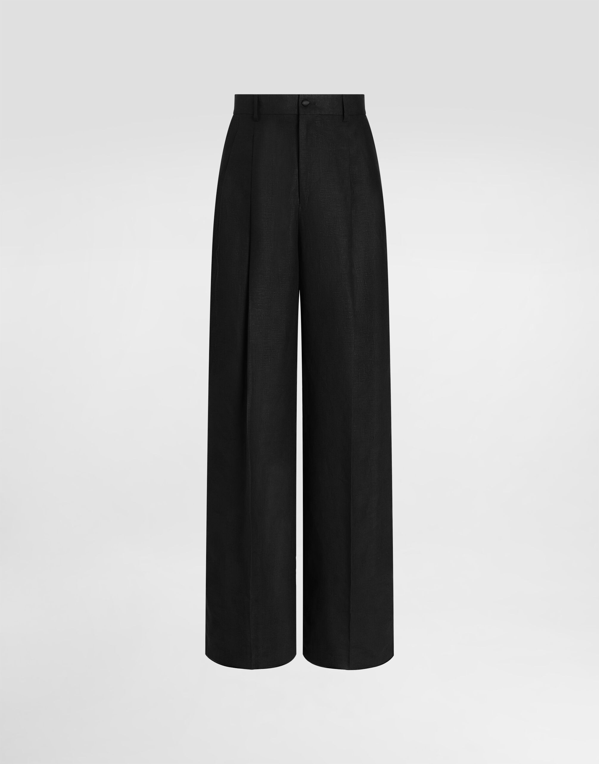 Single-breasted suit in linen canvas - thumbnail 3