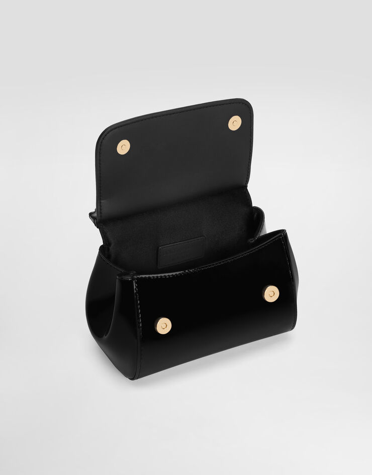 Dolce & Gabbana Borsa sicily mini in vernice Nero EB0003A1067