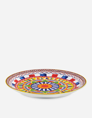 Dolce & Gabbana Plat de service en Porcelaine Multicolore TC0024TCA19