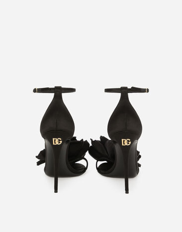 Dolce&Gabbana Satin sandals Black CR1620AR572