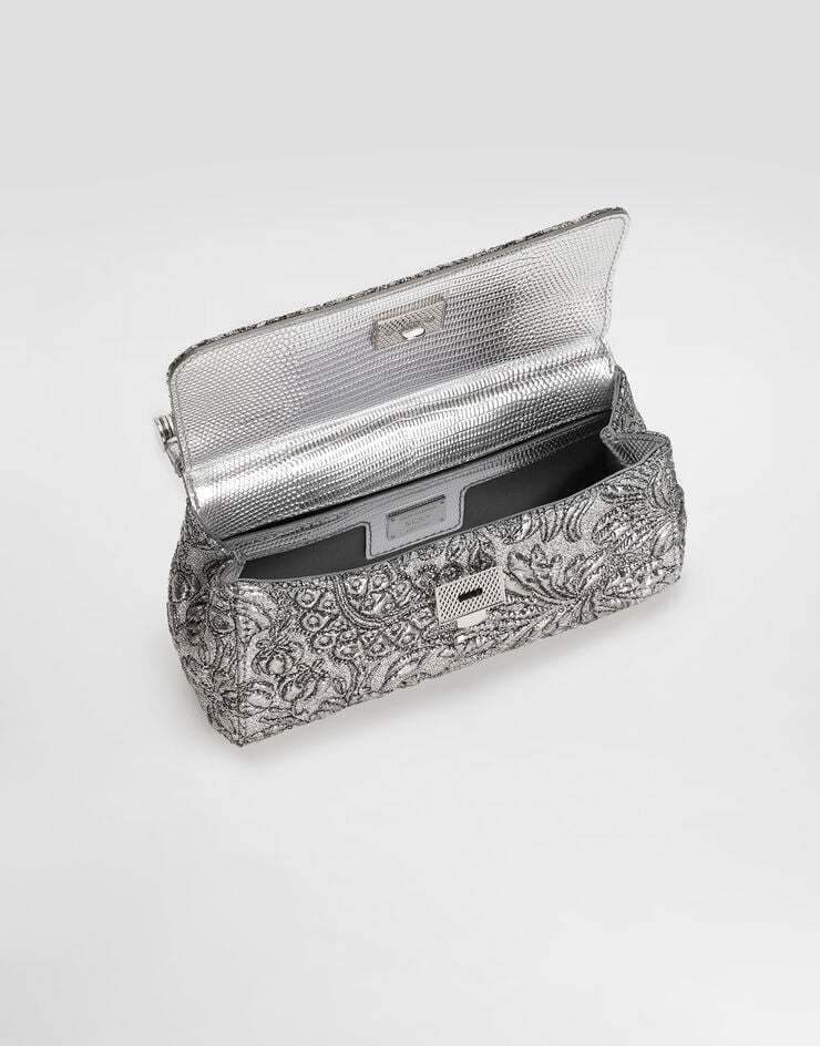 Dolce & Gabbana Small Sicily handbag in brocade Dolce & Gabbana Small Sicily handbag in brocade Silver BB7116BR817