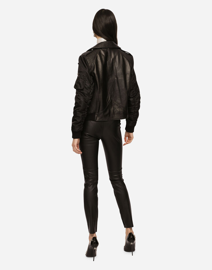 Dolce&Gabbana Leather pants Black FTAHMLFUYA5