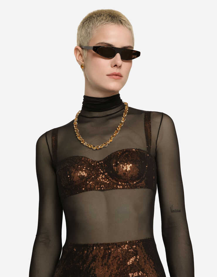Dolce & Gabbana 시트린 장식 18kt 옐로 골드 안나 네크리스 골드 WNQA2GWQC01