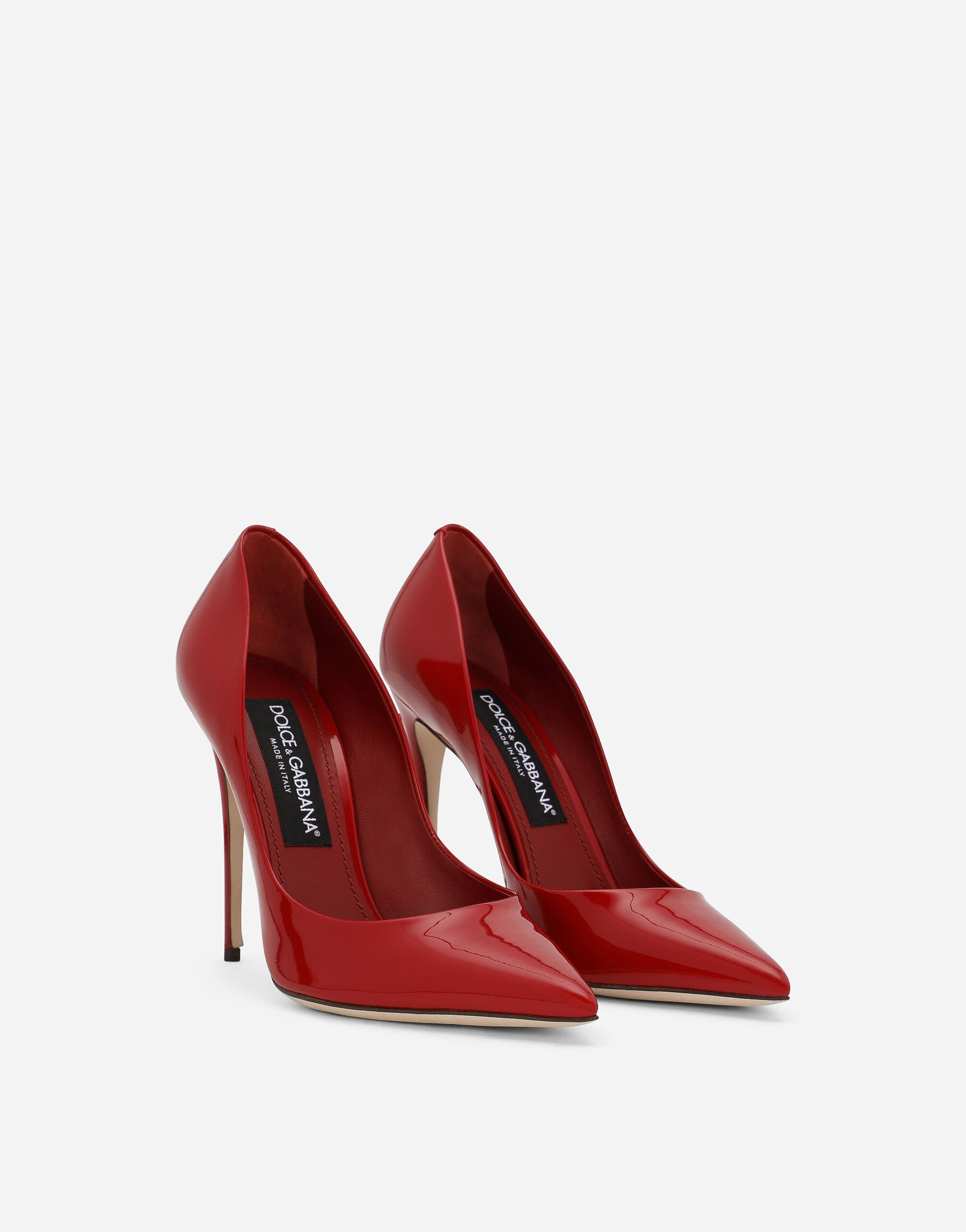 Patent leather pumps
