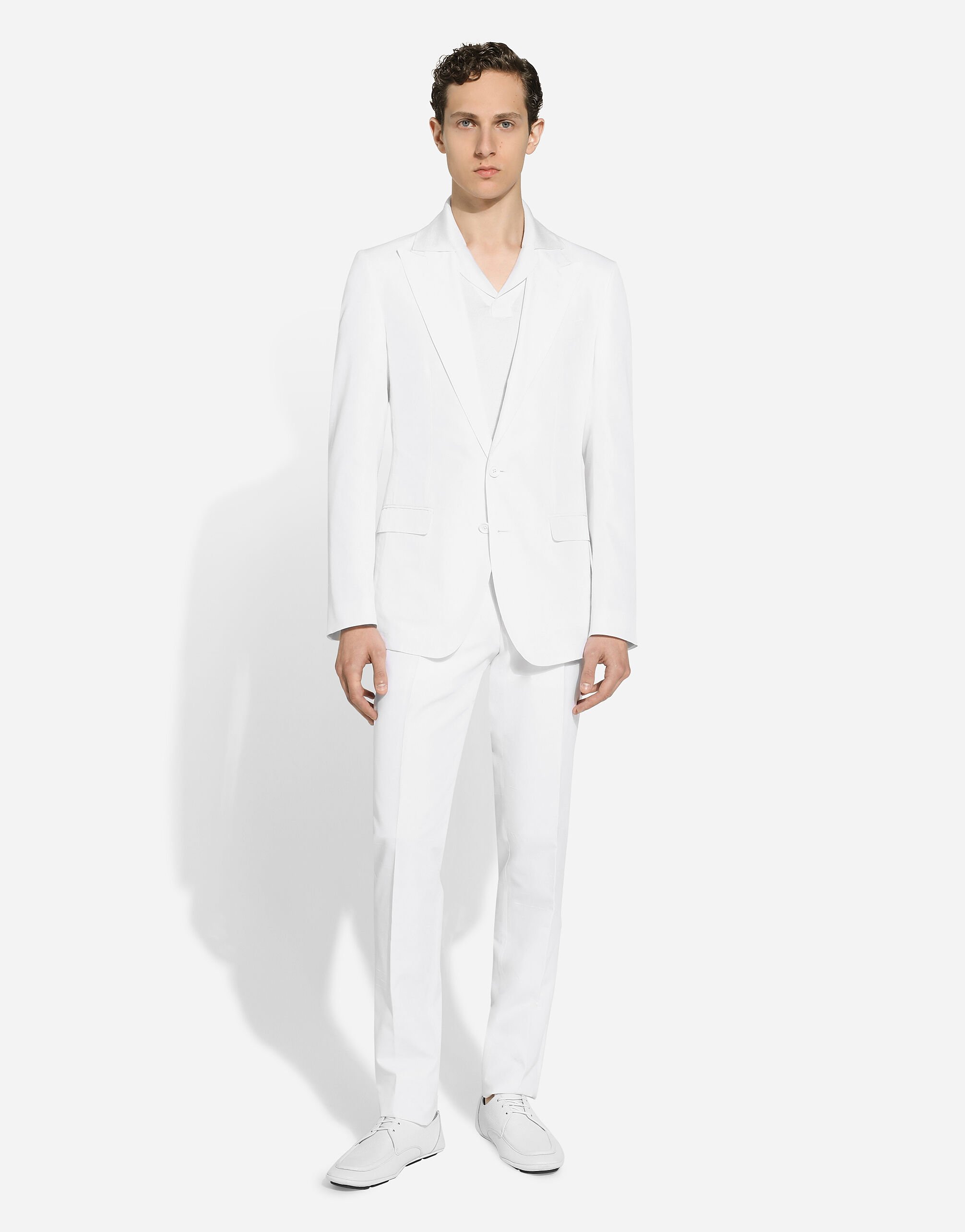 Single-breasted Taormina-fit suit in White for Men | Dolce&Gabbana® US