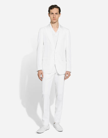 Dolce & Gabbana Single-breasted Taormina-fit suit White GKAHMTFUTBT