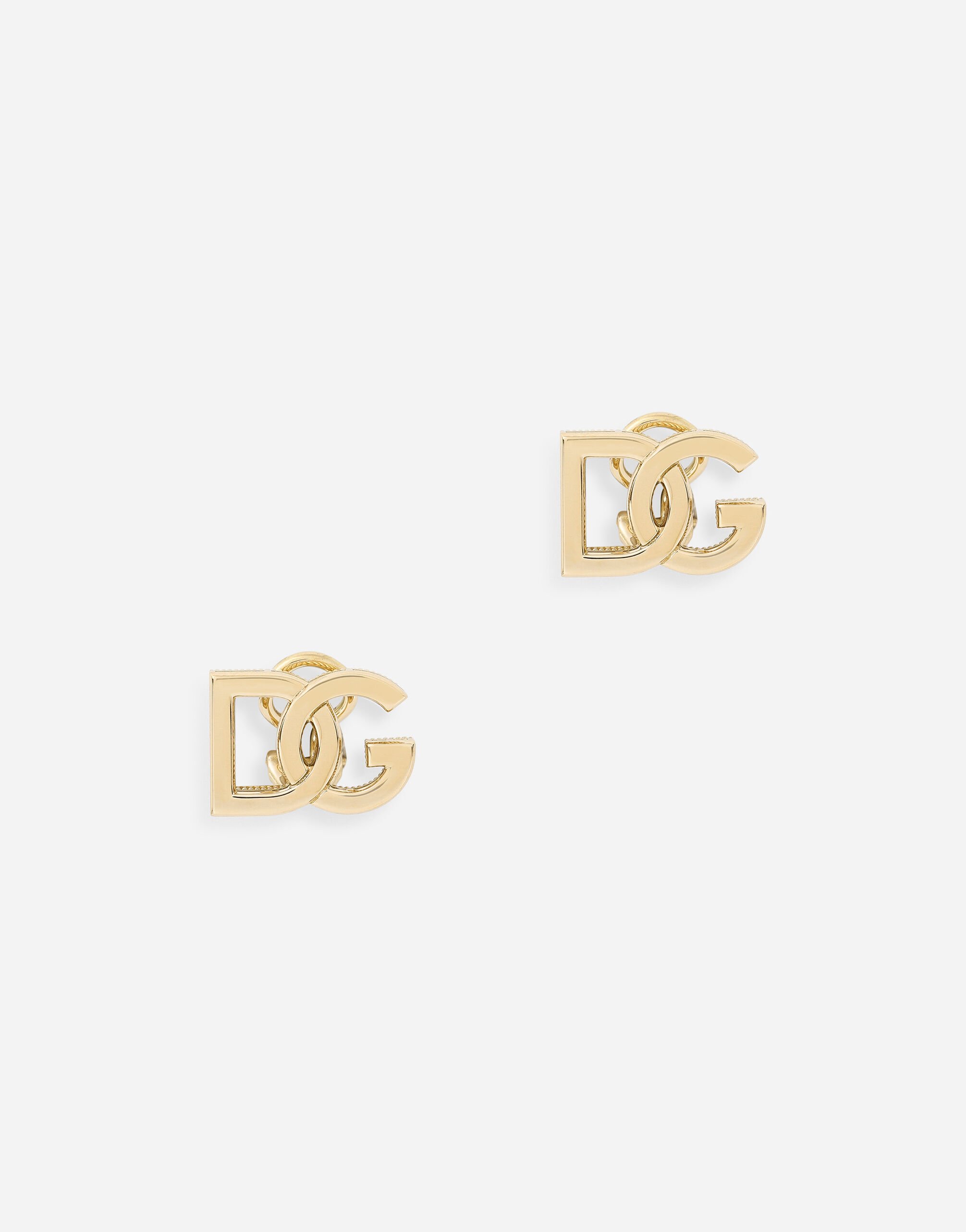 Dolce & Gabbana Logo clip-on earrings in yellow 18kt gold Black WWJC2SXCMDT
