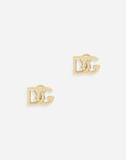 Dolce & Gabbana Logo clip-on earrings in yellow 18kt gold Black WWJC2SXCMDT