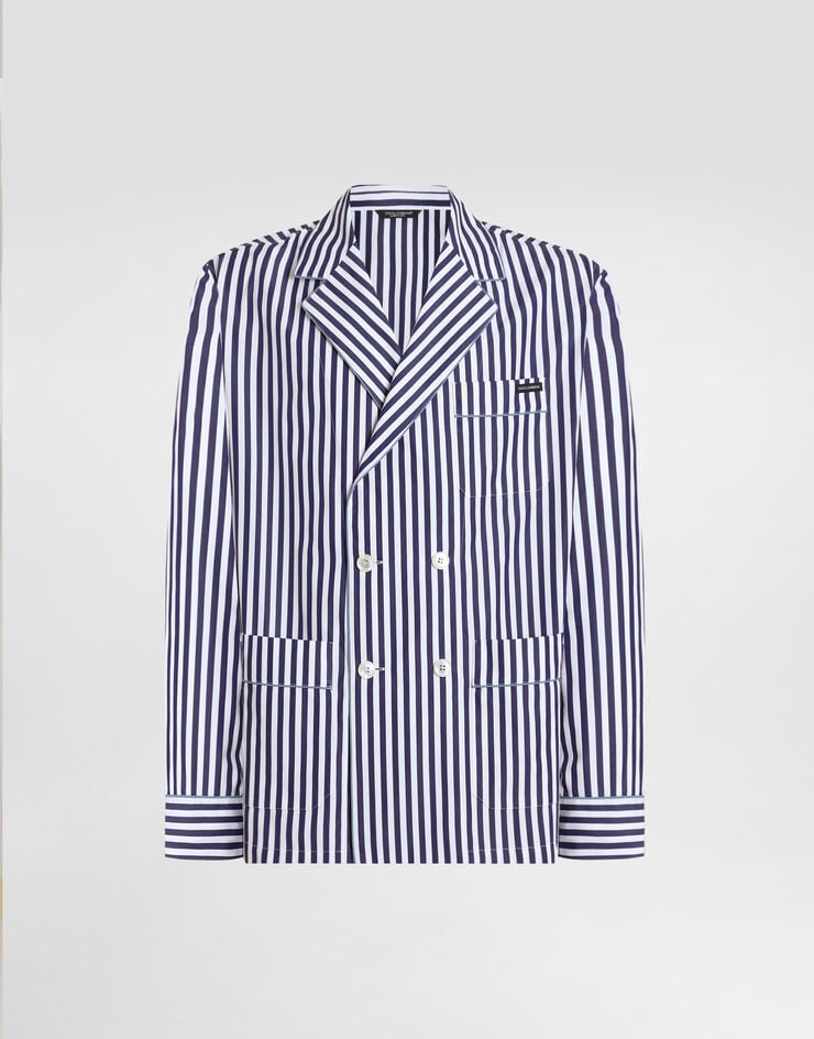 Dolce & Gabbana Bata Vanity en popelina con diseño a rayas Multicolor G2WH1TFR52G