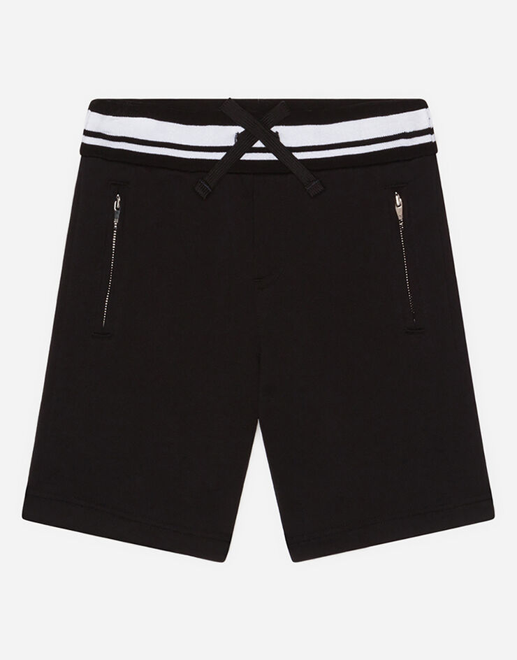 Dolce & Gabbana DG Family bermuda jogging shorts in jersey Dolce & Gabbana DG Family bermuda jogging shorts in jersey BLACK L4JQD0G7WAW