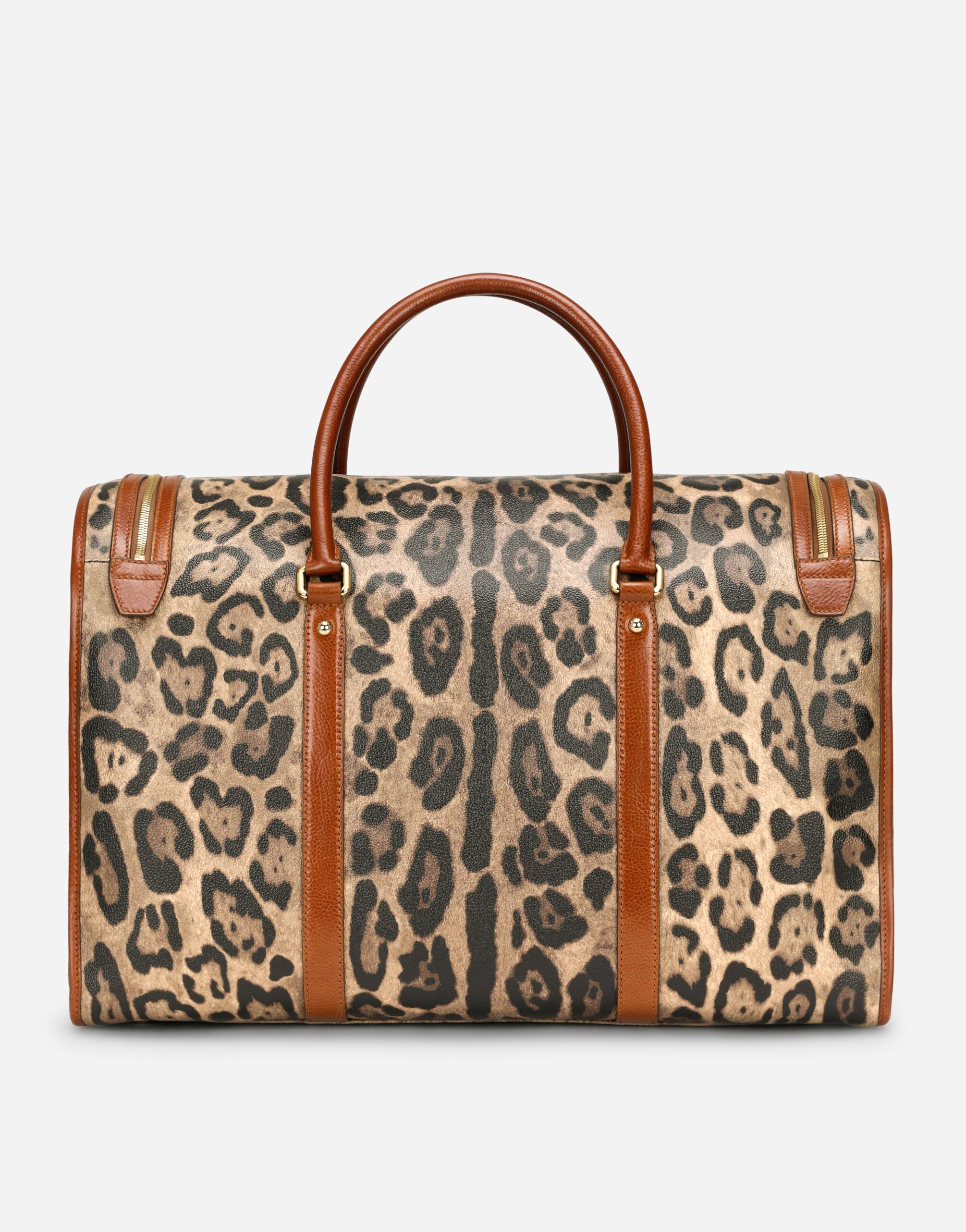 Leopard print large pet carrier bag Crespo Leo Dolce Gabbana