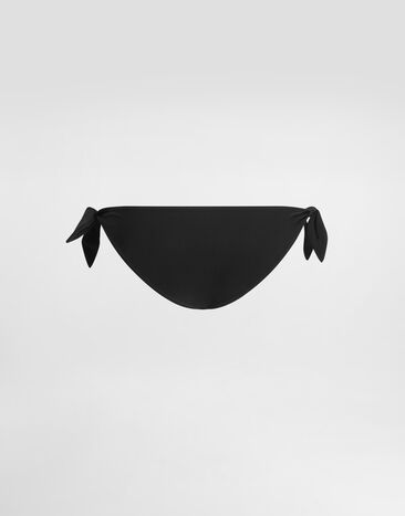 Dolce & Gabbana Tie bikini bottoms Black O2A06JONO12