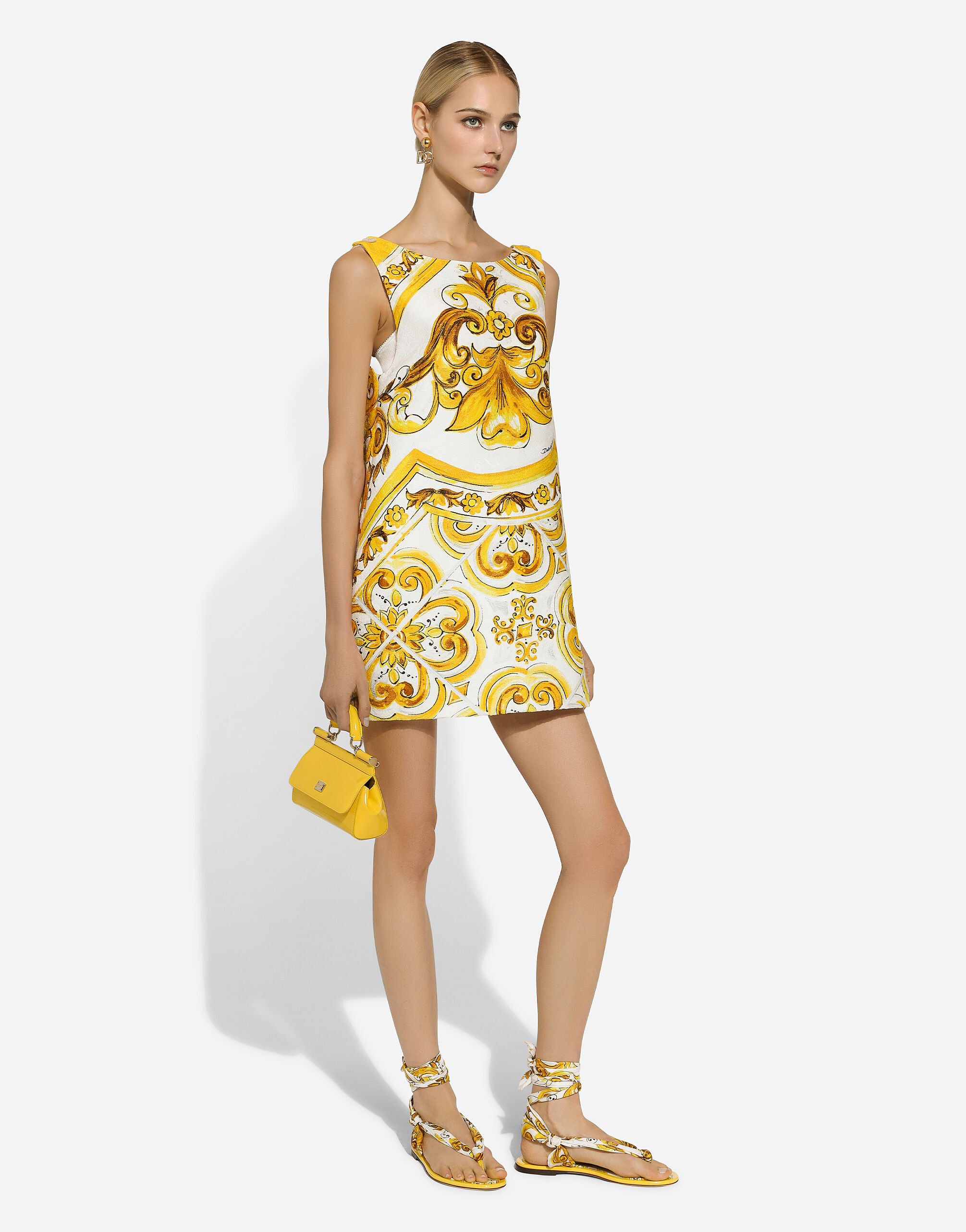 Vestito maiolica dolce e gabbana hot sale