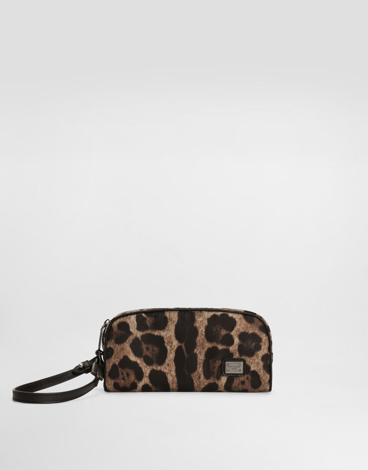 Dolce & Gabbana Leopard-print nylon necessaire Print BP3456AU915