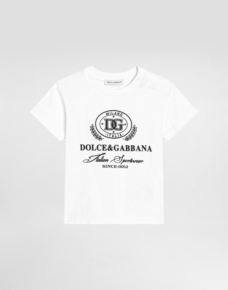 Dolce & Gabbana Camiseta de manga corta de punto con estampado Dolce&Gabbana Multicolor L1JTEYG7NVW