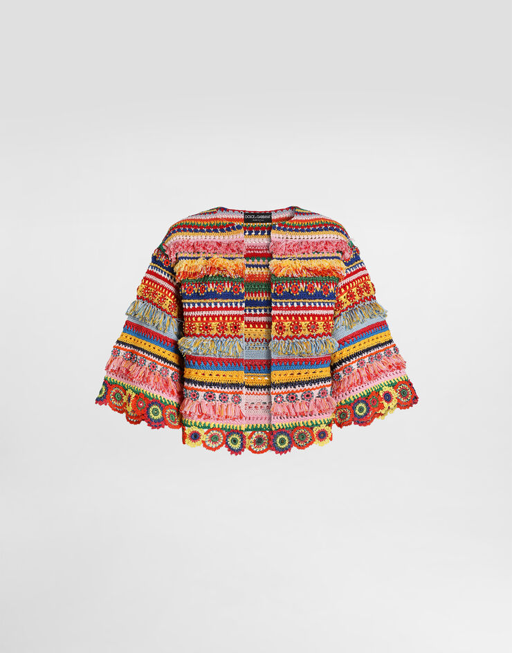 Dolce & Gabbana Handmade knit jacket Multicolor FXVDRZJGMHX