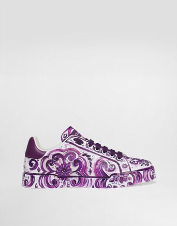 Dolce & Gabbana Majolica-print Portofino light strobel sneaker Multicolor CK2330AI396