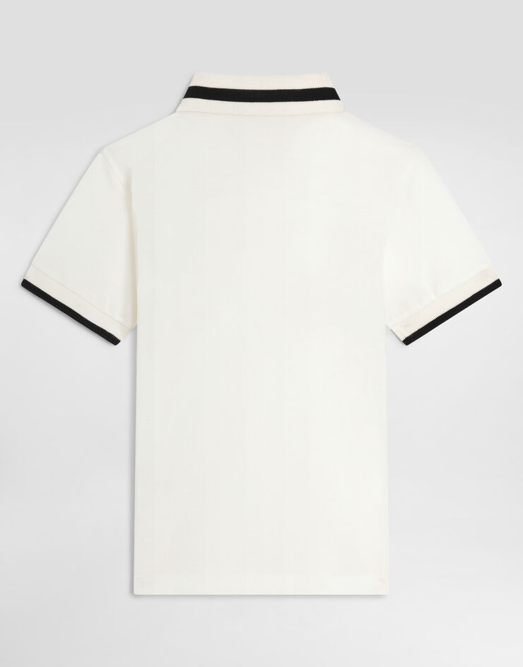 Dolce & Gabbana Piqu� polo shirt with logo  L4JT8VG7P6S