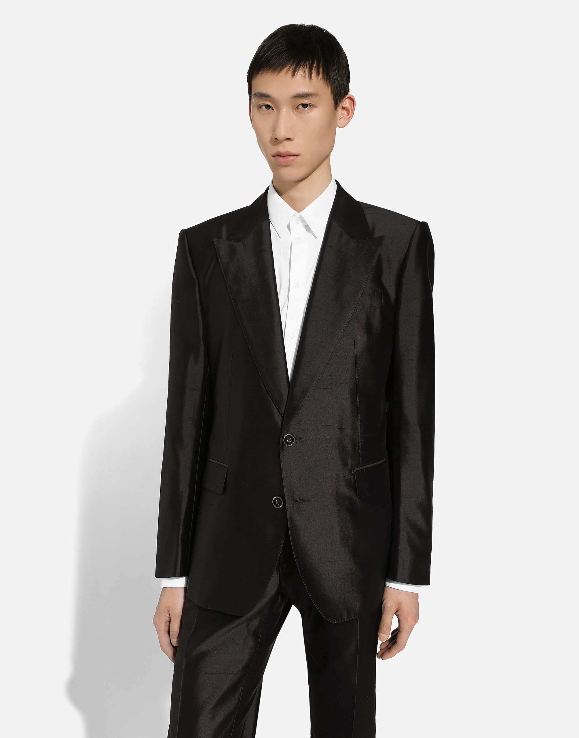 Dolce and on sale gabbana black suit