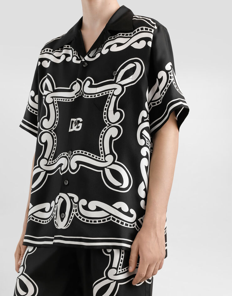 Dolce & Gabbana Bandana 印花真丝衬衫 版画 G5JH9THI1WF