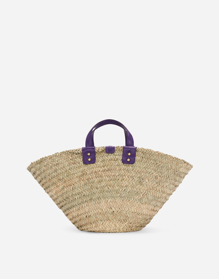 Dolce & Gabbana Borsa Kendra in paglia con ricamo a filo Multicolore BB5888AC923