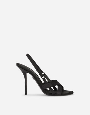 Dolce & Gabbana 缎布凉鞋 黑 BB6002AI413