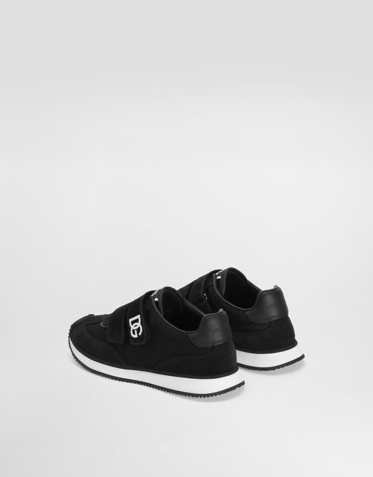Dolce & Gabbana Mesh and suede sneakers Black DA5321AX274