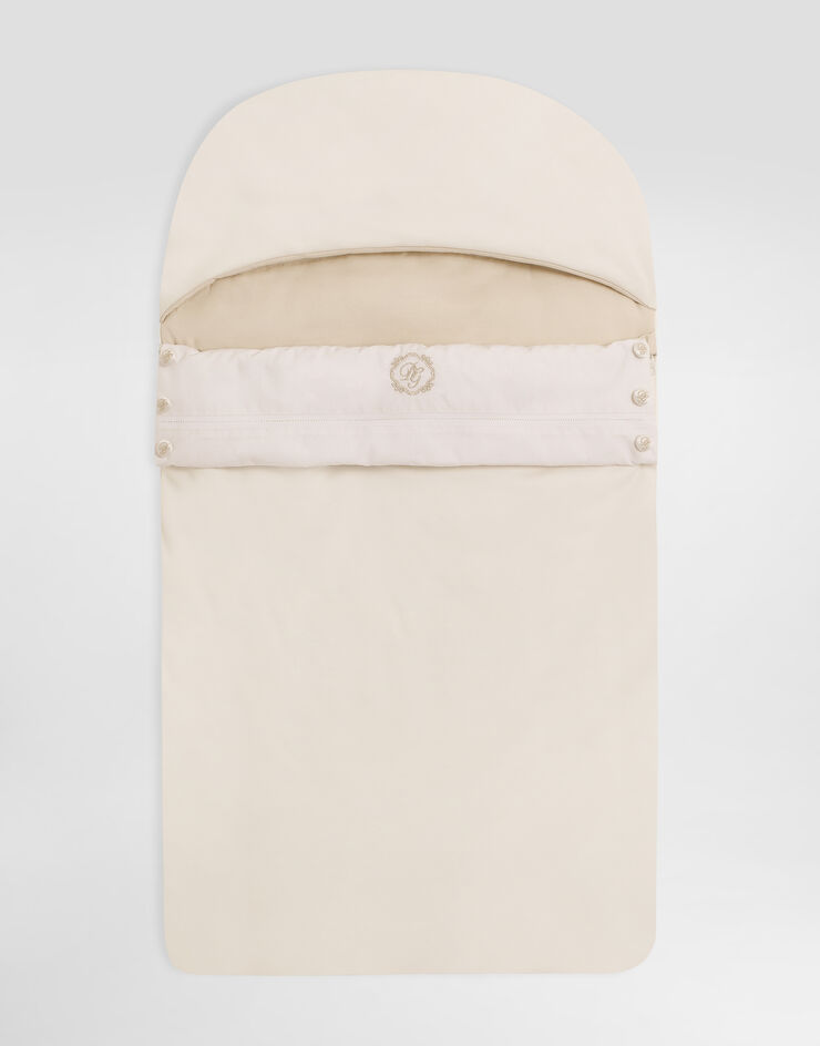 Dolce & Gabbana Newborn interlock baby nest with logo and polka dots Multicolor LNJAH4G7PFQ