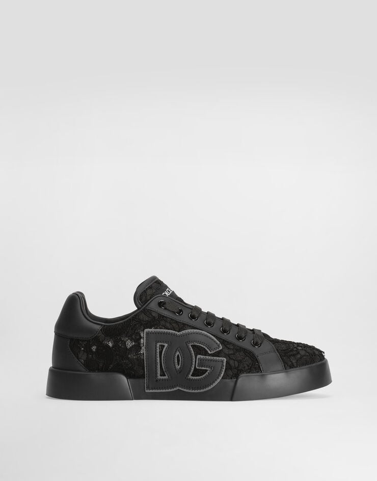 Dolce & Gabbana Sneaker Portofino light strobel in pizzo taormina Multicolore CK2343AI446
