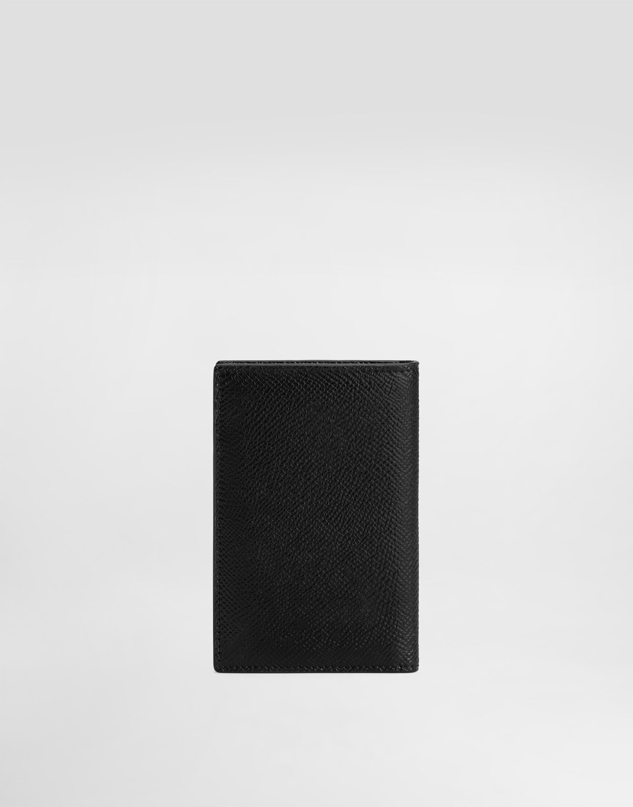 ブラックのメンズ ドーフィンカーフスキン バイフォールド ブラックのメンズ ドーフィンカーフスキン バイフォールド