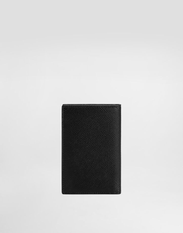 Dolce & Gabbana Dauphine-print calfskin bifold card holder Black BP3323AG219